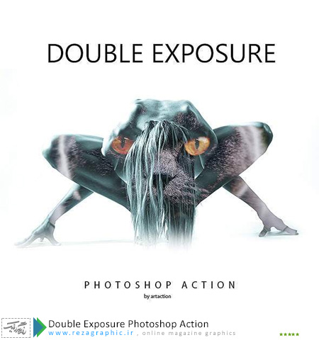 اکشن افکت دابل اکسپوژر فتوشاپ – Double Exposure Photoshop Action